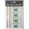 Флэш-тату Metal Tattoo Stickers "Бирюза" (FT6)