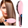 Расческа-выпрямитель Fast Hair Straightener, розовая