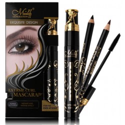 Тушь для ресниц M.n me now generation 2 Extreme Curl Mascara, 4 мл + 2 карандаша для глаз